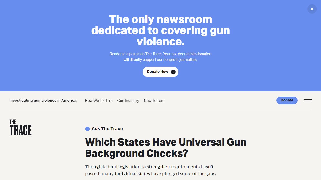 Which U.S. States Have Universal Gun Background Checks? - The Trace