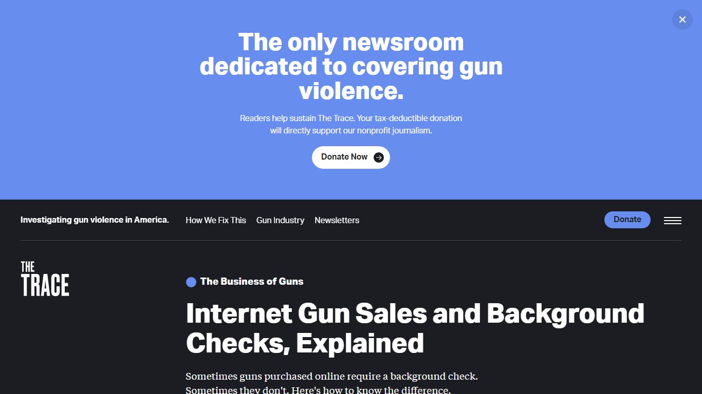 Internet Gun Sales and Background Checks, Explained - The Trace