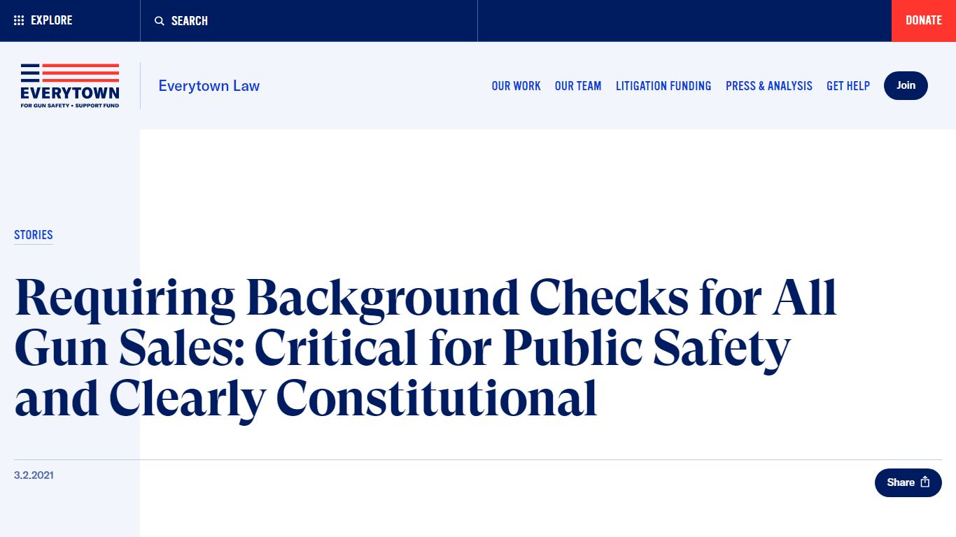 Requiring Background Checks for All Gun Sales: Critical for Public ...